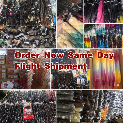 Factory wholesale Easy Pre Stretched Braiding Hair Synthetic Crochet Hair Extensions passion twist EZ  jumbo hair for women